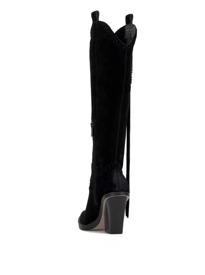 Women Boots and Booties Jessica Simpson Lisabeth Western Tassel Boot In Black