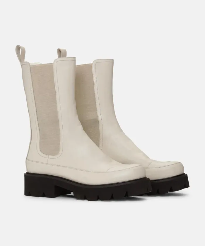 Women Boots Ilse Jacobsen Calf Length Boots 8211 Bleached Sand