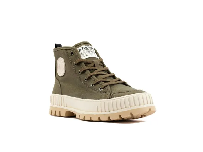 Women Boots PALLADIUM PALLASHOCK ORGANIC 2 Olive Night Women Boots PALLADIUM PALLASHOCK ORGANIC 2 Olive Night