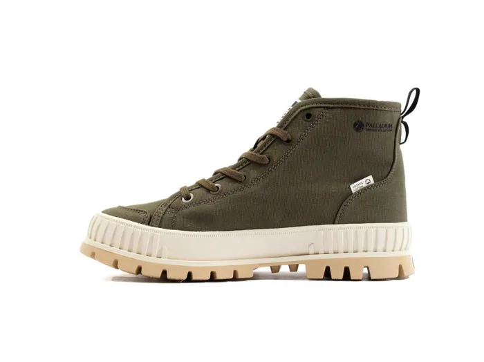 Women Boots PALLADIUM PALLASHOCK ORGANIC 2 Olive Night Women Boots PALLADIUM PALLASHOCK ORGANIC 2 Olive Night