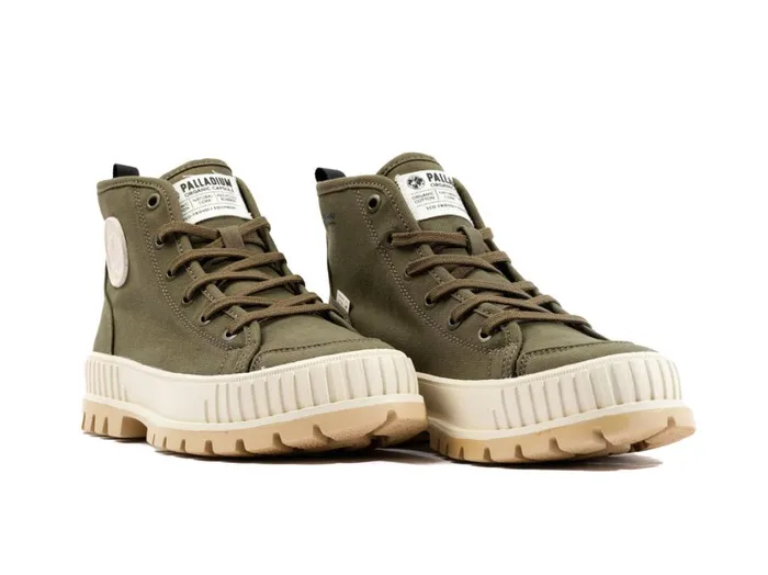 Women Boots PALLADIUM PALLASHOCK ORGANIC 2 Olive Night Women Boots PALLADIUM PALLASHOCK ORGANIC 2 Olive Night
