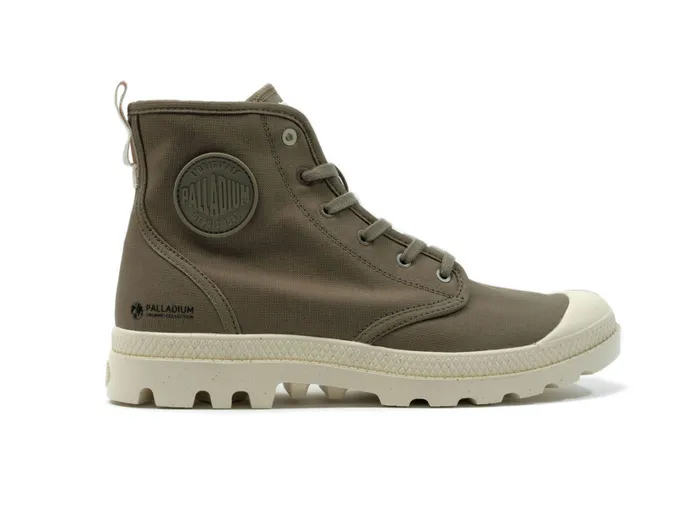 Women Boots PALLADIUM PAMPA HI ZIP ORGANIC Dusky Green