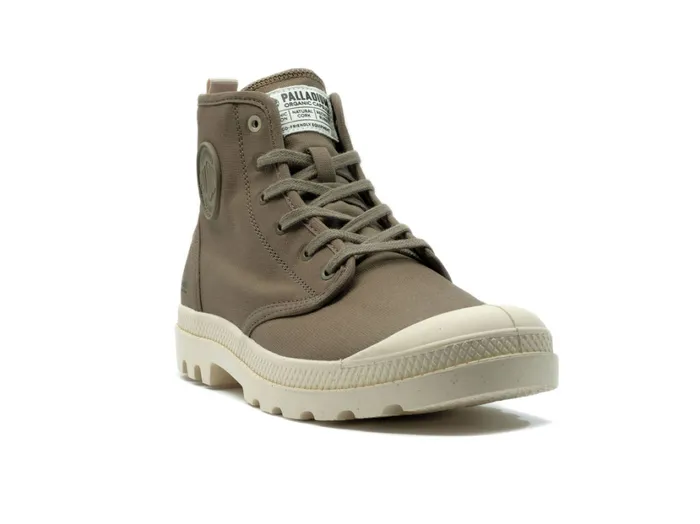 Women Boots PALLADIUM PAMPA HI ZIP ORGANIC Dusky Green