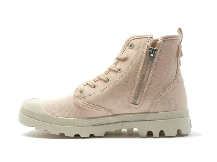 Women Boots PALLADIUM PAMPA HI ZIP ORGANIC Peaskin Women Boots PALLADIUM PAMPA HI ZIP ORGANIC Peaskin