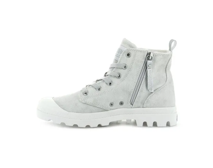 Women Boots PALLADIUM PAMPA ZIP DESERTWASH Star White Women Boots PALLADIUM PAMPA ZIP DESERTWASH Star White