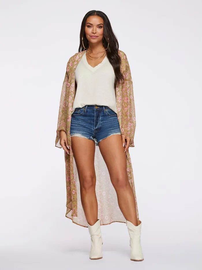 Women Bottoms Jessica Simpson Hug Me High Rise Short In Ocean Breeze