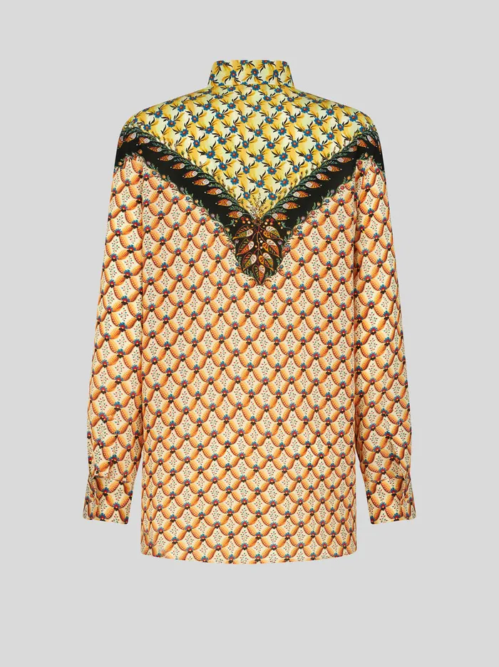 Women Boyfit Floralia Shirt With Edging Etro Shirts And Blouses