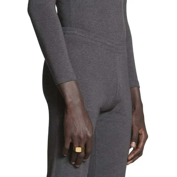 Women Bracelets and Rings Balenciaga Maxi Signet Ring In Gold