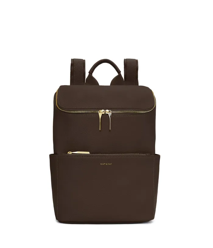 Women Bravesm Small Vegan Backpack 8211 Purity Chocolate Matt and Nat Backpacks Women Bravesm Small Vegan Backpack 8211 Purity Chocolate Matt and Nat Backpacks