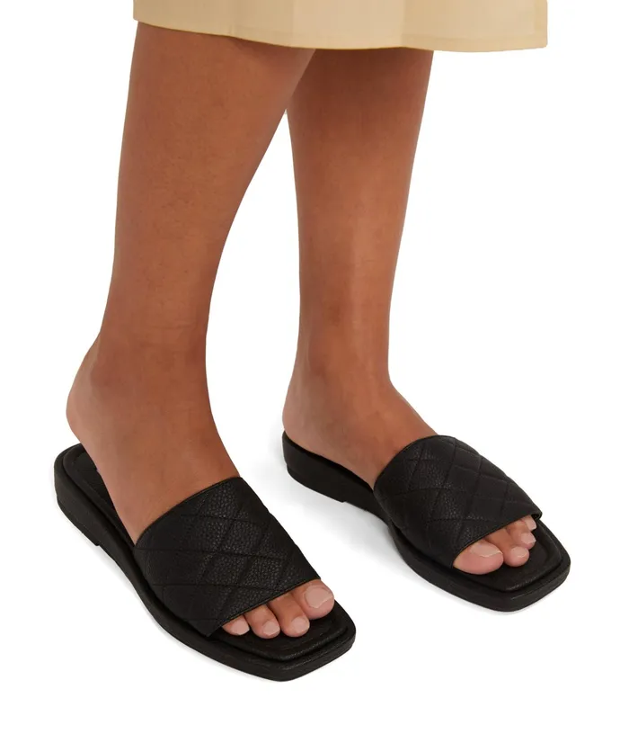 Women Brie Vegan Sandals Black Matt and Nat Sandals