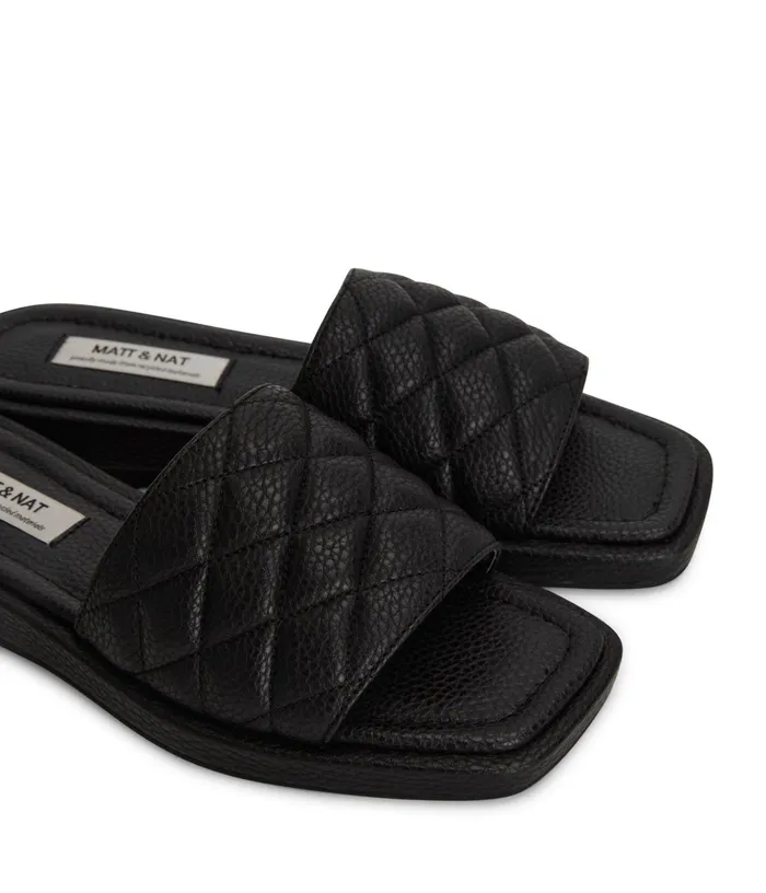 Women Brie Vegan Sandals Black Matt and Nat Sandals