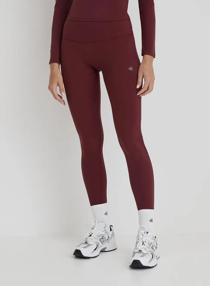 Women Burgundy 4th Branded Legging Anni 4th and Reckless Leggings