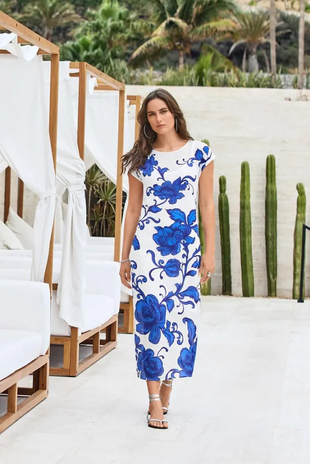 Women CAMILLA SIDE SLIT SHIFT DRESS Camilla Johnny Was Dresses Women CAMILLA SIDE SLIT SHIFT DRESS Camilla Johnny Was Dresses