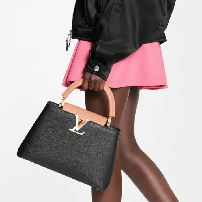 Women Capucines Bag Louis Vuitton Louis Vuitton M59466 Capucines PM Black Gold Arizona 8211 Louis Vuitton Handbag Store