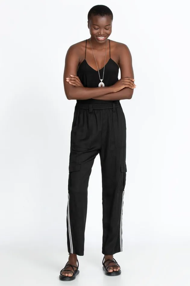Women Cargo Pant Black Johnny Was Bottoms Women Cargo Pant Black Johnny Was Bottoms