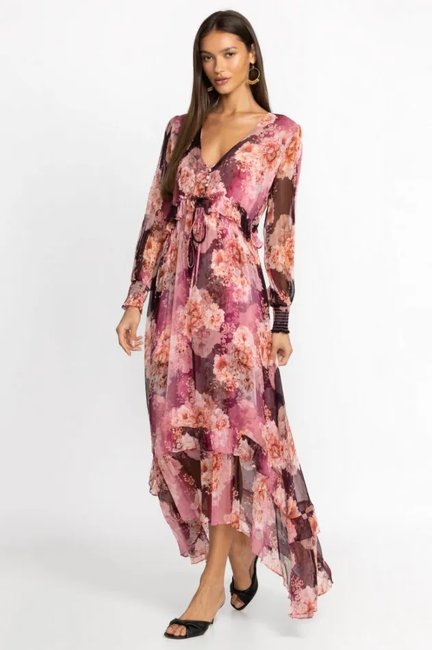 Women Carina Silk Maxi Dress Carina Johnny Was Dresses