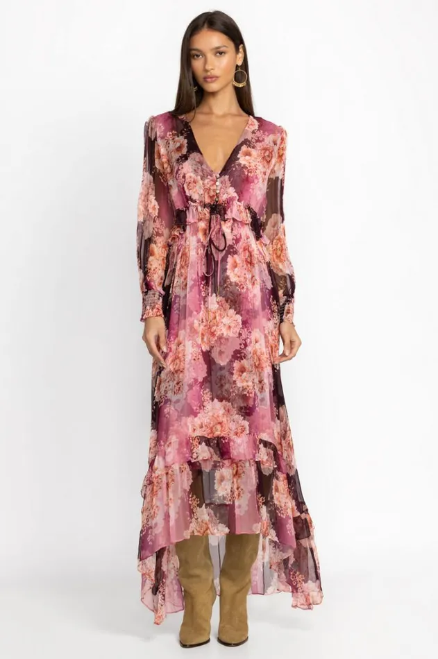 Women Carina Silk Maxi Dress Carina Johnny Was Dresses