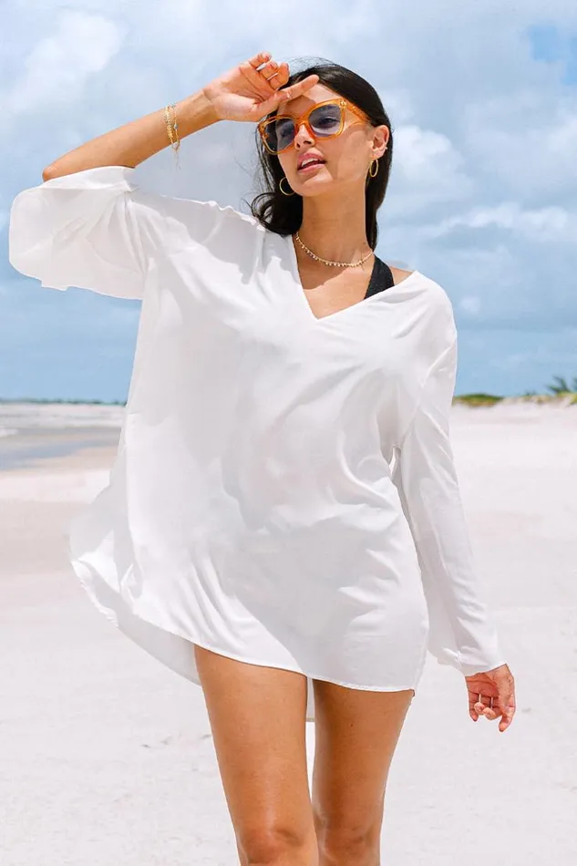 Women Cover Up Dresses Cupshe Sienna Vneck Loose Waisted Bell Sleeve Coverup Dress White Women Cover Up Dresses Cupshe Sienna Vneck Loose Waisted Bell Sleeve Coverup Dress White
