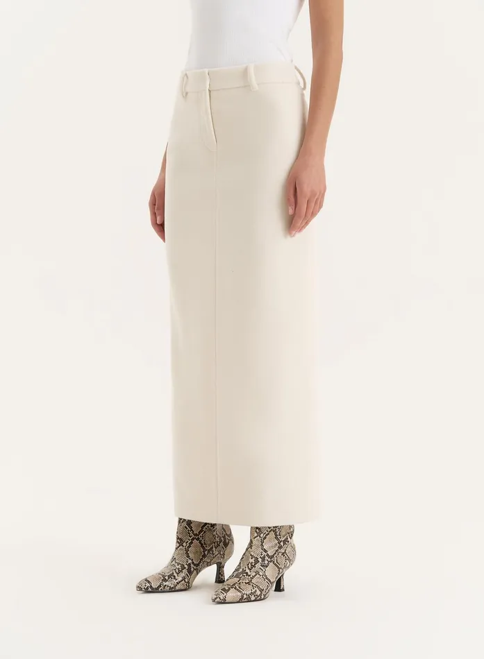 Women Cream Column Maxi Skirt Shelly 4th and Reckless Skirts