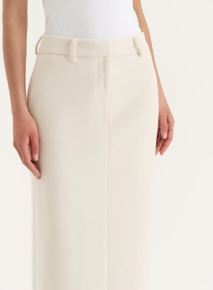 Women Cream Column Maxi Skirt Shelly 4th and Reckless Skirts