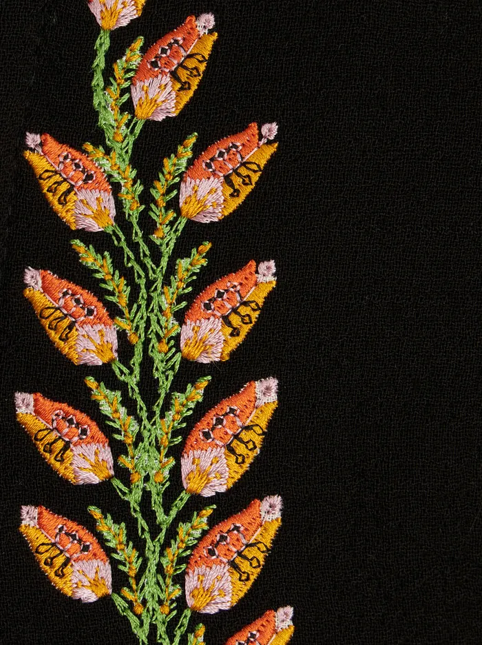 Women Cropped Waistcoat With Foliage Embroidery Etro Jackets
