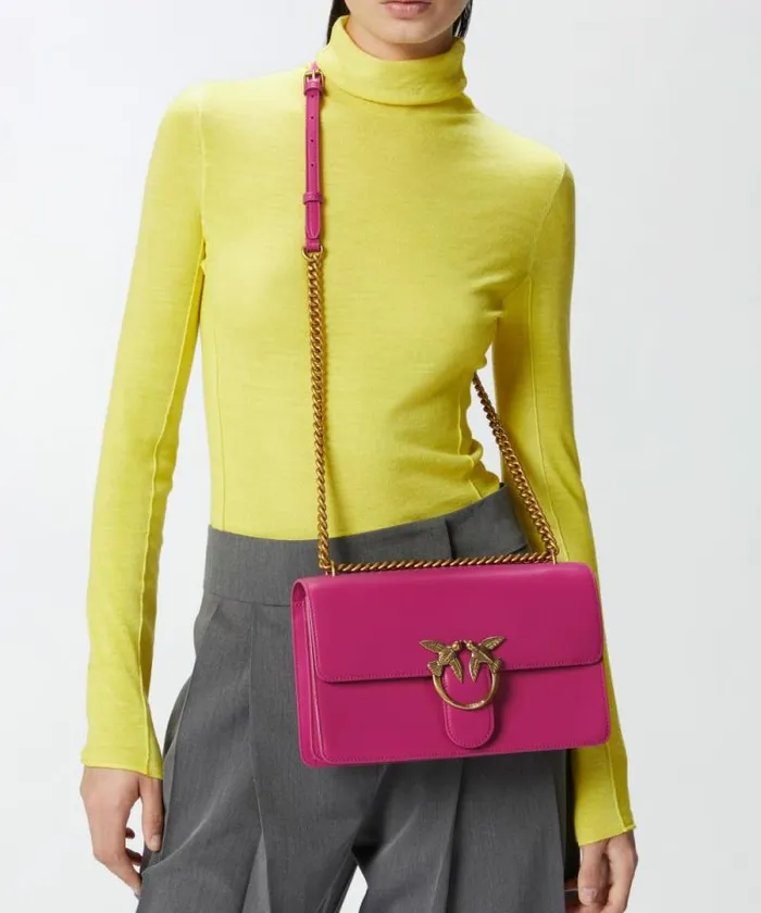 Women Crossbody Bags Pinko Classic Love Bag One Simply Pinko Pinkantique Gold