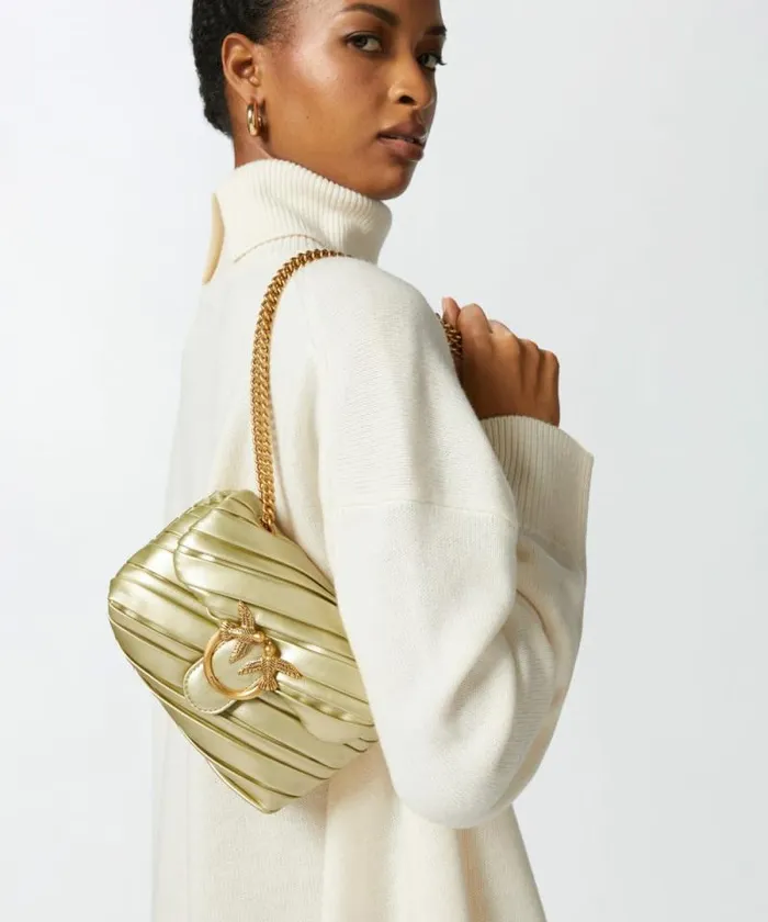 Women Crossbody Bags Pinko Elegant Baby Love Bag Puff Golden Crossbody Bag Goldantique Gold Women Crossbody Bags Pinko Elegant Baby Love Bag Puff Golden Crossbody Bag Goldantique Gold
