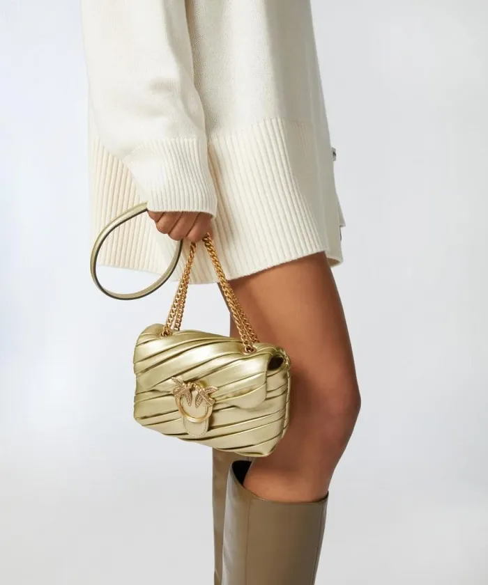Women Crossbody Bags Pinko Elegant Baby Love Bag Puff Golden Crossbody Bag Goldantique Gold Women Crossbody Bags Pinko Elegant Baby Love Bag Puff Golden Crossbody Bag Goldantique Gold