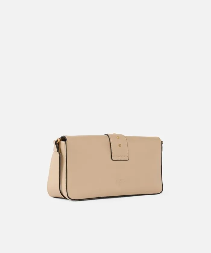 Women Crossbody Bags Pinko Love Bag Large Soft Crossbody Bag In Leather Beigesmoke Greyantiquegold Women Crossbody Bags Pinko Love Bag Large Soft Crossbody Bag In Leather Beigesmoke Greyantiquegold
