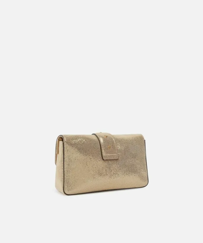 Women Crossbody Bags Pinko Mini Love Bag Glittery Suede Crossbody Bag Goldsandantique Gold Women Crossbody Bags Pinko Mini Love Bag Glittery Suede Crossbody Bag Goldsandantique Gold