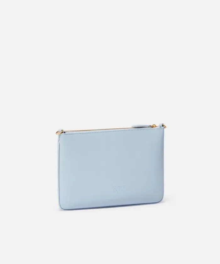 Women Crossbody Bags Pinko Small Quilted Nappa Leather Envelope Bag Lightblueantique Gold Women Crossbody Bags Pinko Small Quilted Nappa Leather Envelope Bag Lightblueantique Gold