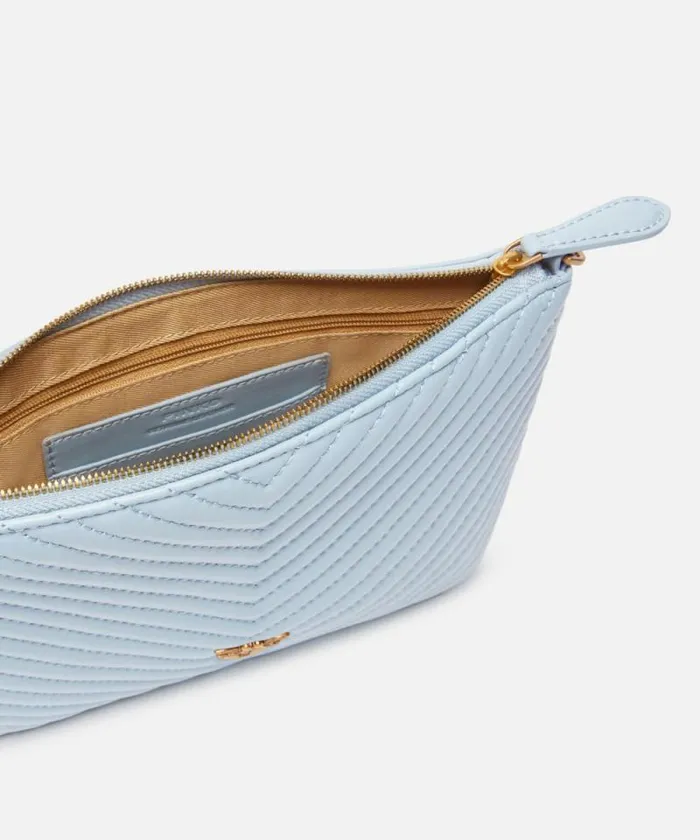 Women Crossbody Bags Pinko Small Quilted Nappa Leather Envelope Bag Lightblueantique Gold Women Crossbody Bags Pinko Small Quilted Nappa Leather Envelope Bag Lightblueantique Gold