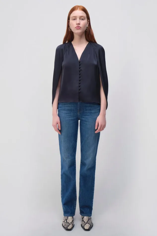 Women Dawn Top Black Jonathan Simkhai Tops and Bodysuits