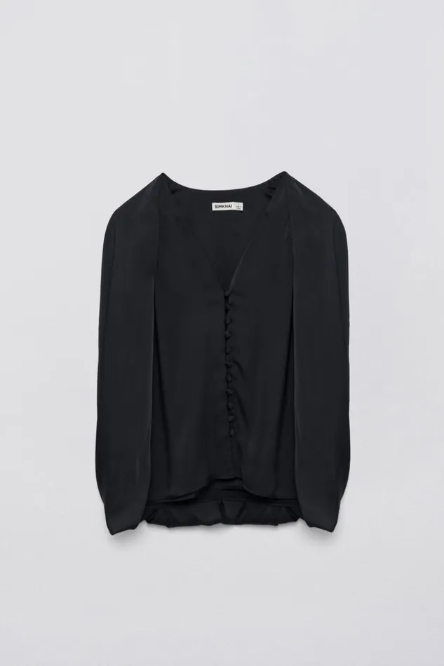 Women Dawn Top Black Jonathan Simkhai Tops and Bodysuits