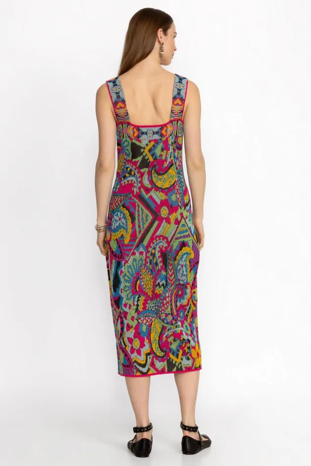 Women DEMARNE MIDI DRESS Demarne Print Johnny Was Dresses Women DEMARNE MIDI DRESS Demarne Print Johnny Was Dresses