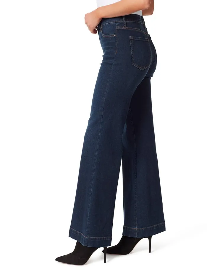 Women Denim Jessica Simpson True Love Wide Leg Trouser Jeans In Ditto
