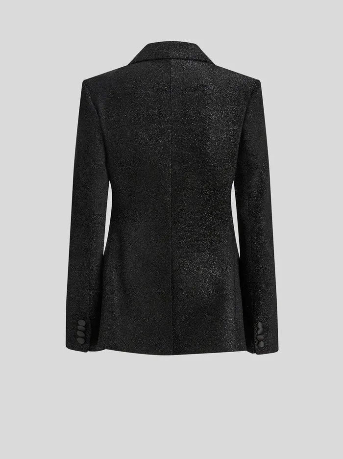 Women DoubleBreasted Jacket With Printed Lining Etro Jackets