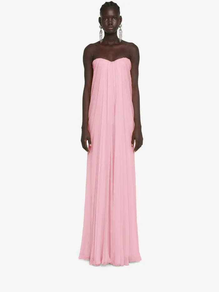 Women Dresses Alexander McQueen Bustier Evening Dress Pale Pink