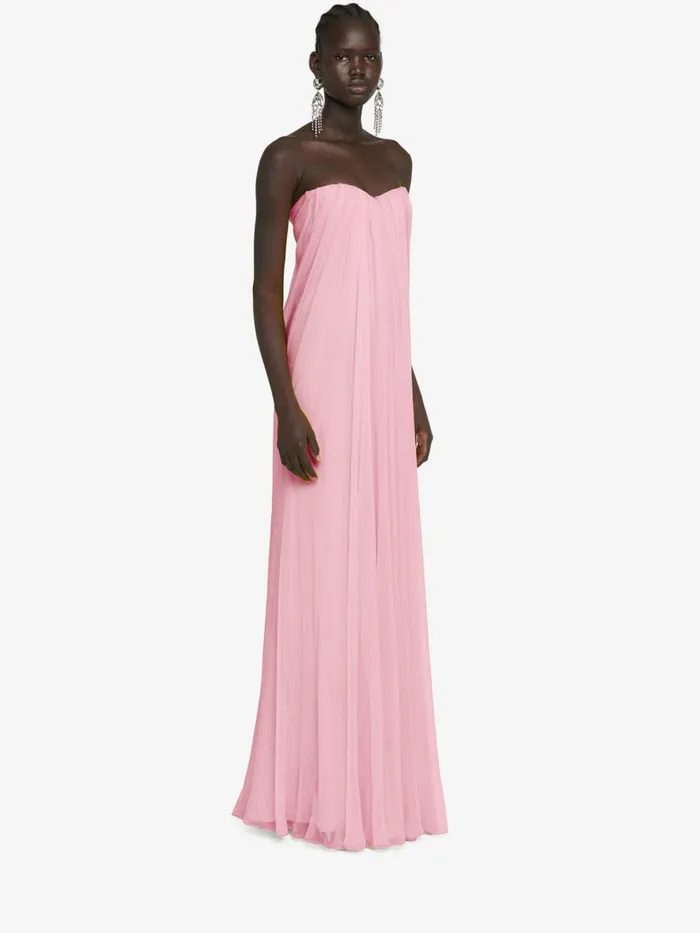 Women Dresses Alexander McQueen Bustier Evening Dress Pale Pink
