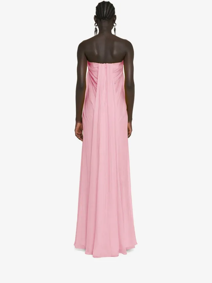 Women Dresses Alexander McQueen Bustier Evening Dress Pale Pink