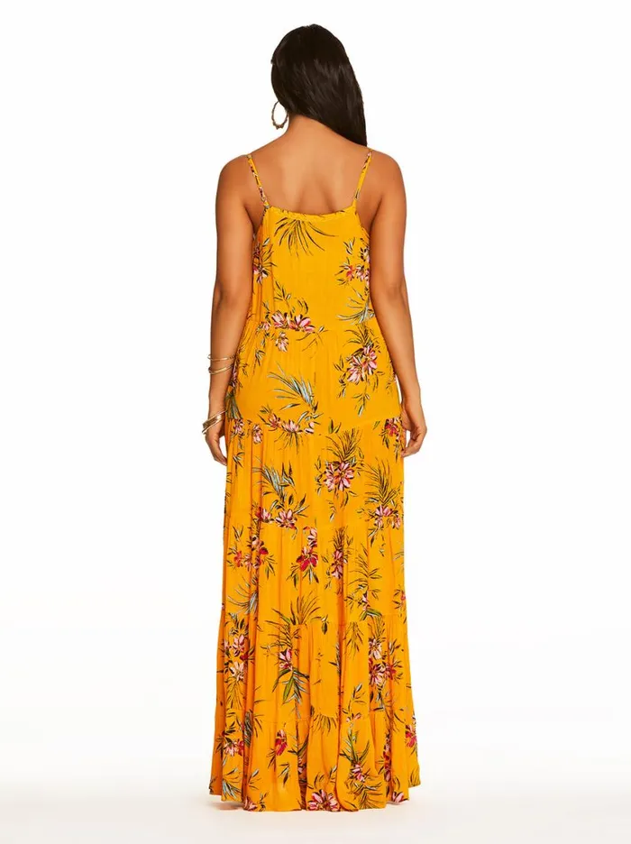 Women Dresses Jessica Simpson Alanis Tier Dress In Tropical Oasis