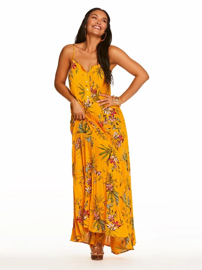 Women Dresses Jessica Simpson Alanis Tier Dress In Tropical Oasis
