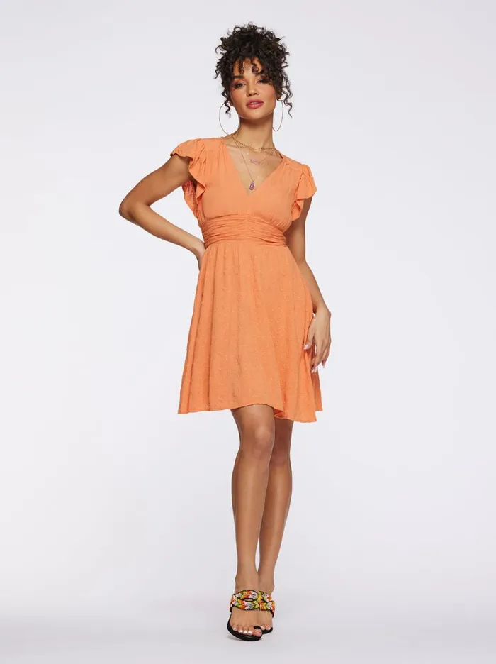 Women Dresses Jessica Simpson Khloe Dress In Brandied Melon