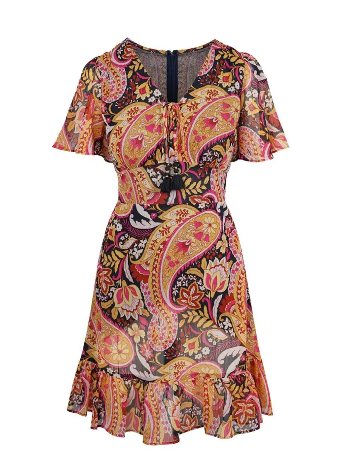 Women Dresses Jessica Simpson Lottie Dress In Paisley World