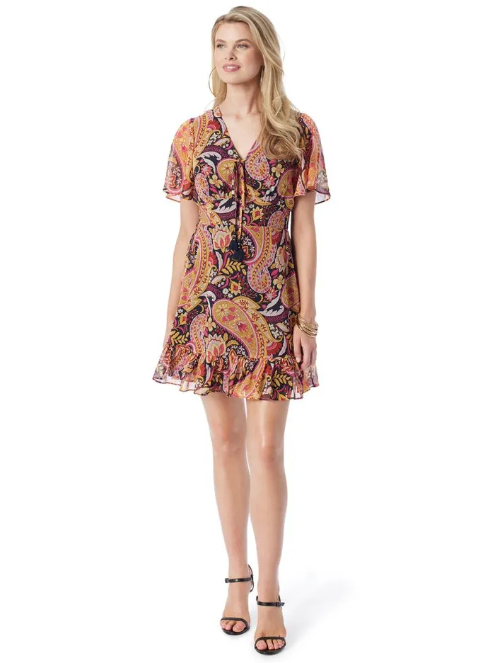 Women Dresses Jessica Simpson Lottie Dress In Paisley World