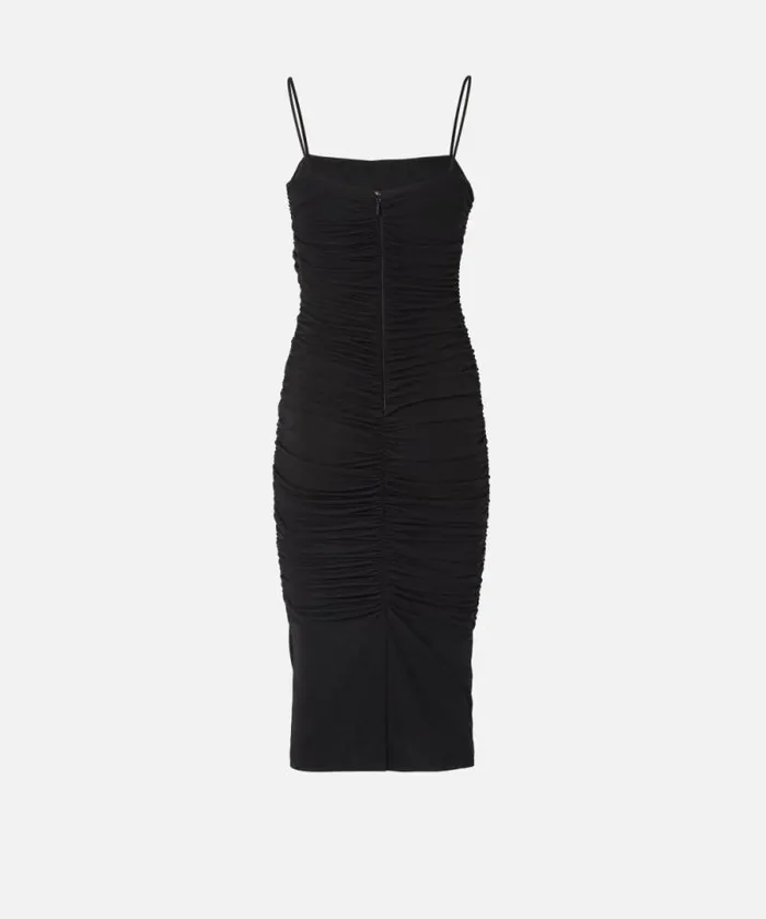 Women Dresses Pinko Slimfit Dress With Thin Straps Limo Black