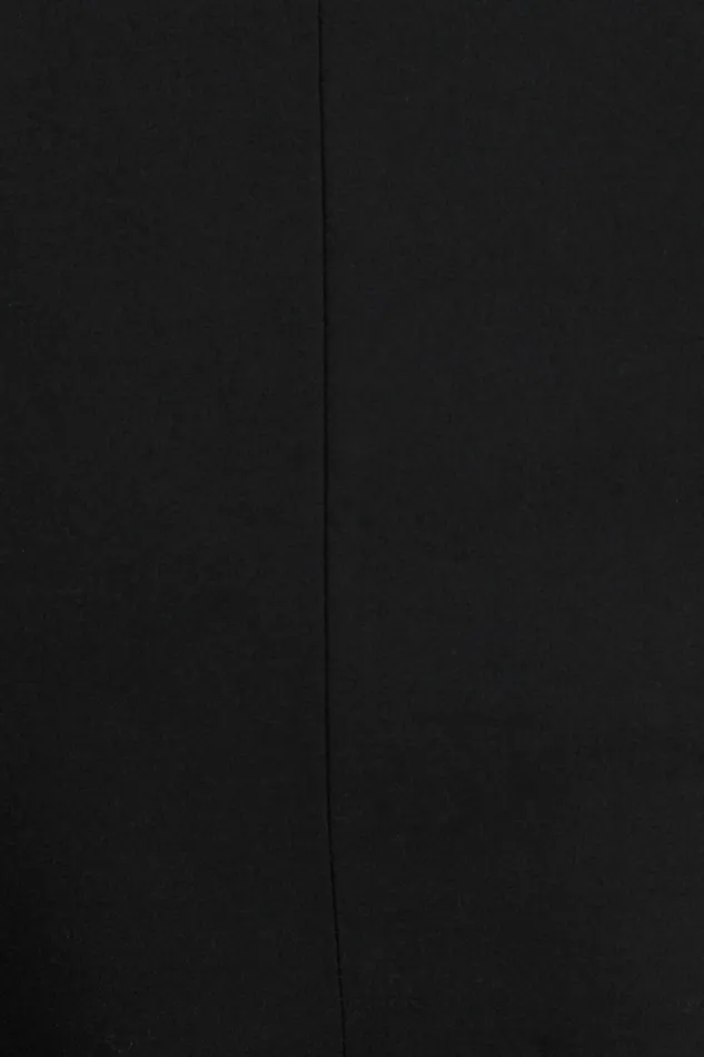 Women Dynamite Blazers and Vests Emery Round Neck Flyaway Vest BLACK