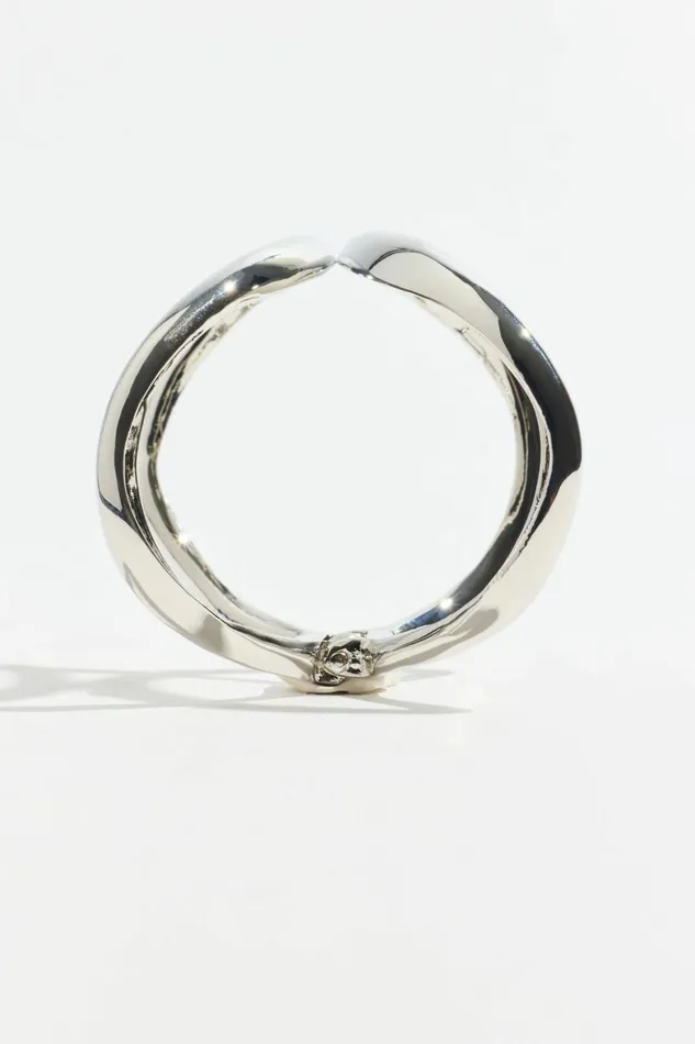 Women Dynamite Bracelets Open Curve Cuff Bracelet GREY