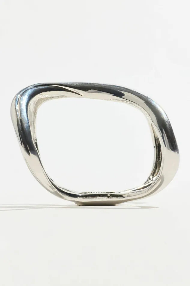 Women Dynamite Bracelets Open Curve Cuff Bracelet GREY