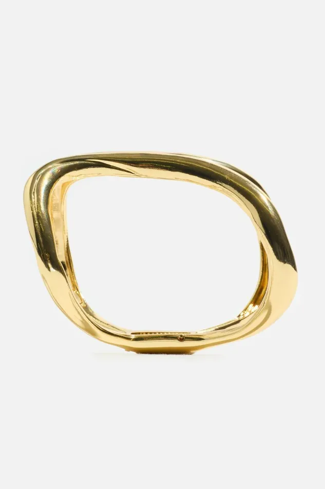 Women Dynamite Bracelets Open Curve Cuff Bracelet YELLOW